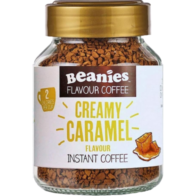 Beanies Creamy Caramel Flavoured Instant Coffee 50 gm -5060169982062 image
