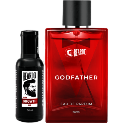 Beardo Combo - Beard and Hair Growth Oil 50ml and GodFather Perfume 100ml image