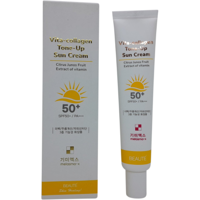 Beaute Melasma-X Vita-Collagen Tone-Up Sun Cream SPF50 Plus PA Plus Plus 45ml image