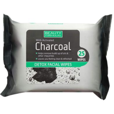 Beauty Formulas Charcoal Detox Facial 25 Wipes image