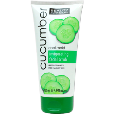 Beauty Formulas Invigorating Cucumber Facial Scrub 150ml image