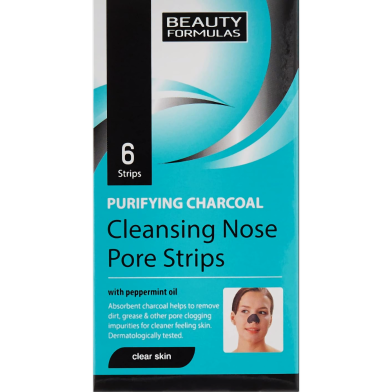 Beauty Formulas Purifying Charcoal Cleansing Nose Pore Strips 6strips image