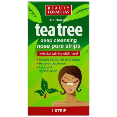 Beauty Formulas Tea Tree Deep Cleansing Nose Pore Strip - 6pcs image