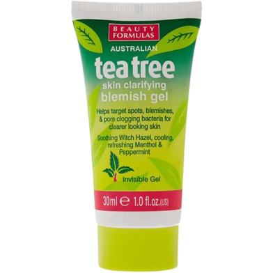 Beauty Formulas Tea Tree Skin Clarifying Blemish face gel 30 ml image