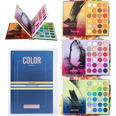 Beauty Glazed 72 Color Eyeshadow Palette 3 layer Book Style Colorful Highlighter image