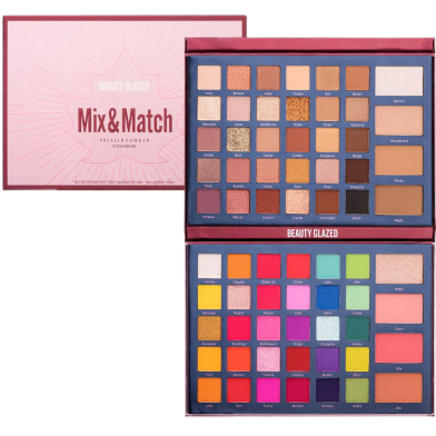 Beauty Glazed Color Cube Eye Shadow Palette 48 Colors Artist Shimmer Glitter image