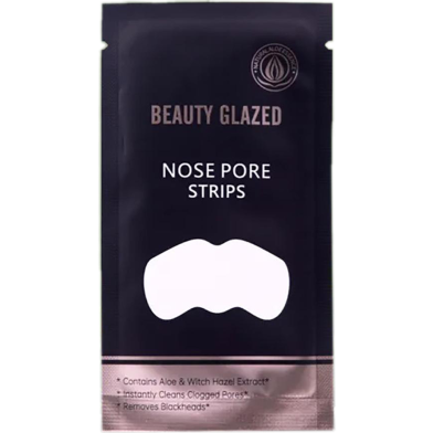 Beauty Glazed Nose Pore Strips Deep Nose Cleansing With Blackhead Acne Nose Patch To Remove Moisturizing Whitening Skin Care-5pcs image