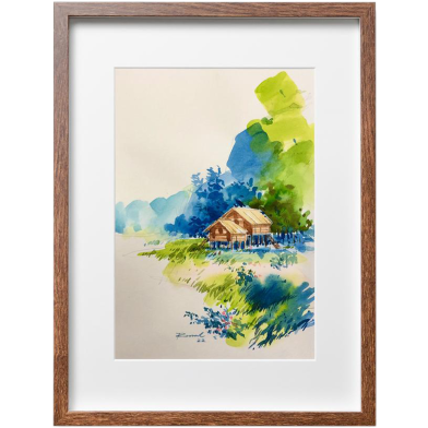 Mahmudur Rahman Rial Beauty of Nature Watercolor - (16x13) Inches image