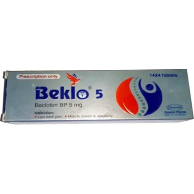 Beklo 5 mg Tablet 14's Strip image