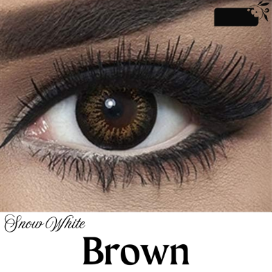 Bella Brown Snow White Color Contact Lens image