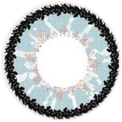 Bella Circle Mist Gray Highlight Color Contact Lens image