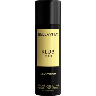 Bella Vita Luxury KLUB Man Deodorant Parfum for Men-150ml image