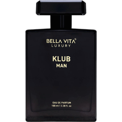 Bella Vita Luxury KLUB | Long Lasting Eau De Parfum 100ml Perfume for Man | Lemon, Rose and Vanilla | Musky, Spicy and Woody Premium Fragrance for Men image
