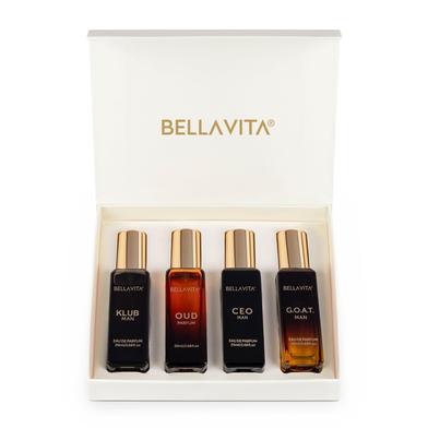 Bella Vita Luxury Long Lasting Men Gift Set | Perfume for Man | 4x20ml | Gifts for Men | Woody, Citrusy, Oud, Premium Fragrance Scent | KLUB, OUD, CEO, G.O.A.T image