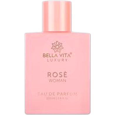 Bella Vita Luxury Rose Woman Eau De Parfum Perfume for Women with Black Currant, Vanilla, Jasmine | Floral and Sweet EDP Long Lasting Fragrance Scent 100 ML image