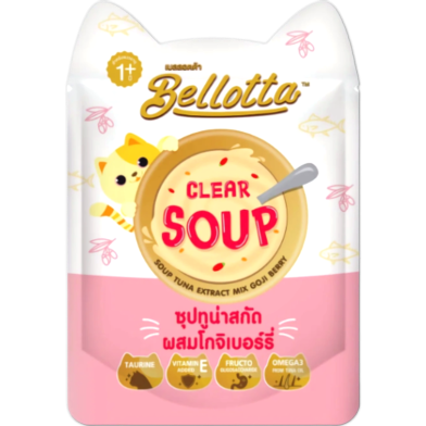 Bellotta Clear Soup Tuna Extract Mix Goji Berry For Cat 40gm image