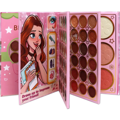 Belzgmee 78 Colors Fashion Eye Shadow Palette Book Glitter Highlight Blusher Eyeshadow Professional Makeup for Eyes Festival image