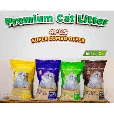 Bentonite Cat Litter 20L (5Lx 4PC) image