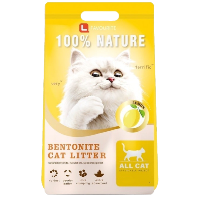 Bentonite Catsure Cat Litter Lemon Flavor 10 litter image