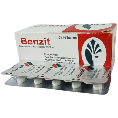 Benzit 0.5mg 10mg Tablet 10's Strip image