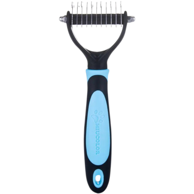 Best Dog Cat Dematting Fur Removal Tool Grooming Comb Undercoat Removal Rake Brush image