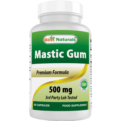 Best Naturals Mastic Gum 500 mg 60 Capsules image