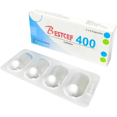 Bestcef 400 mg Capsule 4'S Strip image