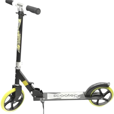 Big Wheel Large Size Scooter - Black and Yellow image