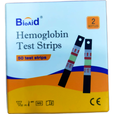 Bioaid Hemoglobin Test Kit 50 Strips image