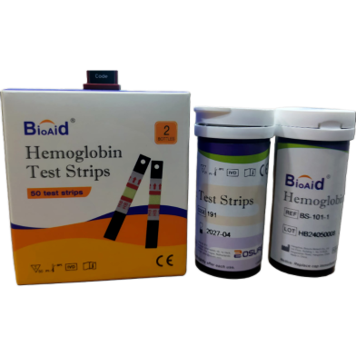 Bioaid Medical Hemoglobin Test Strips 50 strips image