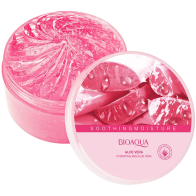 Bioaqua Aloe Vera Extract Pink Gel Hydrating Moisturizing -300gm image