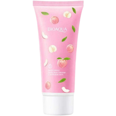 Bioaqua Face Wash Peach Extract Amino Acid Cleanser Pembersih Wajah- 100G image
