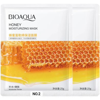 Bioaqua Honey Moisturizing and Nourishing Sheet Mask - 25 gm (Pack of 2) image