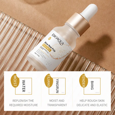 Bioaqua Hyaluronic Acid Essence Hydration And Moisturizing Rice Serum-15 Ml Slide 5
