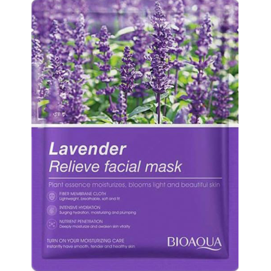 Bioaqua Lavender Relieve Facial Mask 35 gm image