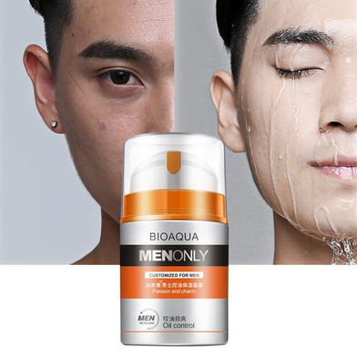 Bioaqua Men Skin Care Moisturizing Oil Control Face Cream Acne Treatment Day CREAM-50g Slide 3