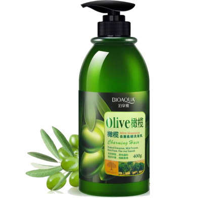 Bioaqua Natural Extraction Olive Anti Dandruff Silky Shampoo 400 ml image