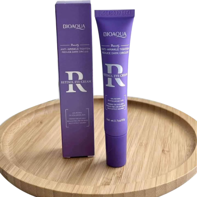 Bioaqua Private Label Vegan Retinol Eye Cream Remove Dark Circles Bag Wrinkle Removal Anti Aging Retinol Eye Cream - 20 gm image