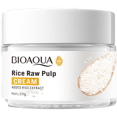 Bioaqua Rice Raw Pulp Rice Extracted Hydrating And Moisturizing Face Cream- 50g image