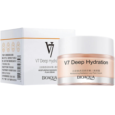 Bioaqua V7 Deep Hydration Moisturizing Radiance Lazy Plain Cream for Women - 50gm image