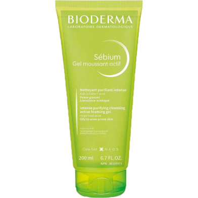 Bioderma Sebium Intense Purifying Cleansing Foaming Gel Moussant Actif 200 ml image