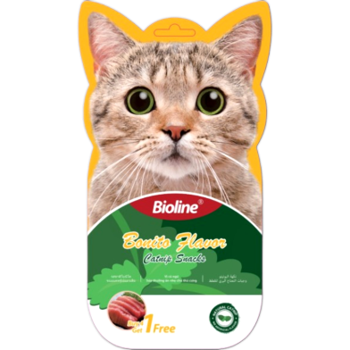 Bioline Catnip Snacks - Bonito Flavor 75g (15g*5) | Cat Treat image