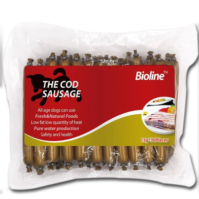 Bioline Dog Sausage Cod Flavor (15g x 30 Pcs) image