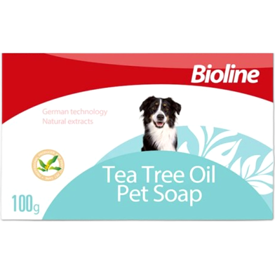 Bioline Tea Tree Oil Pet Soap For Cats and Dogs 100gm image