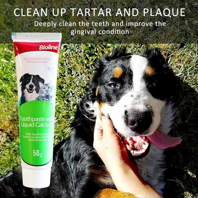 Bioline Toothpaste With Liquid Calgium For Dogs And Cats 50g