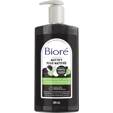 Biore Deep Pore Charcoal Cleanser 200ml image