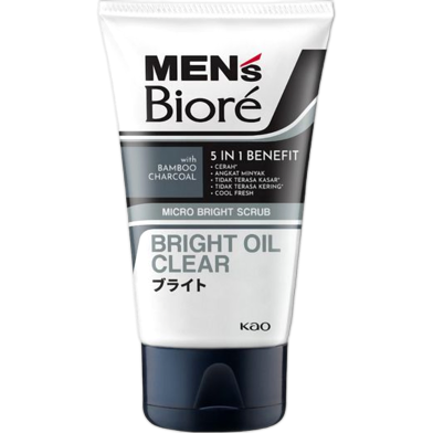 Biore Mens Facial Foam Bright and oil clear-100gm image