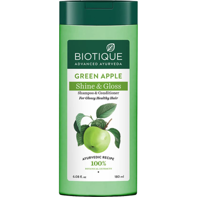 Biotique Green Apple Shampoo and Conditioner 180 ml -353946839 image