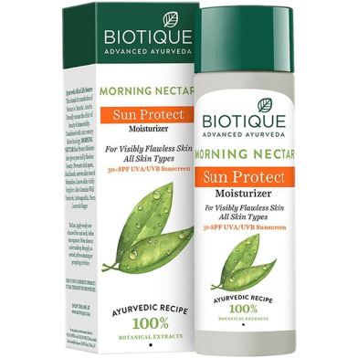 Biotique Morning Nectar Sun Protect Moisturizer SPF 30 - 120ml -328204689 image