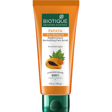 Biotique Papaya Tan Removal Face Scrub 100 gm -352474785 image